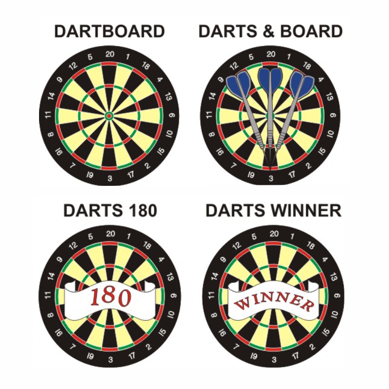 Darts pk of 5 25mm centres-